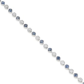 Sapphire and Diamond Bracelet
