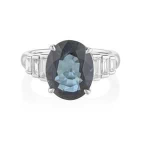 Sapphire and Diamond Ring