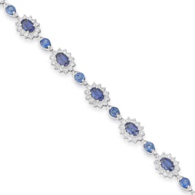 Sapphire and Diamond Bracelet