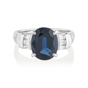 Sapphire and Diamond Ring