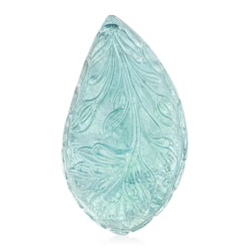 Hand Carved Emerald Loose Gemstone