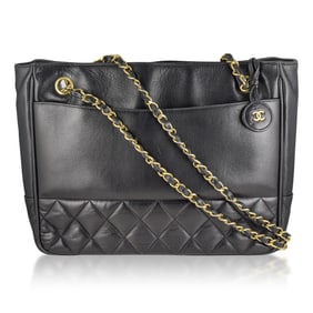 Chanel Matelasse Shoulder Bag Black