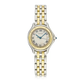 Cartier Cougar in Steel and Gold Plate