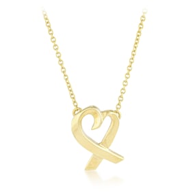 Tiffany & Co. Paloma Picasso Heart Gold Necklace