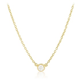 Tiffany Co. Elsa Peretti Diamond Solitary Pendant