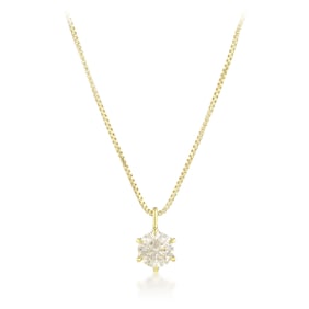 Solitary Diamond Pendant Necklace