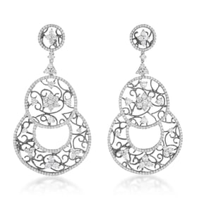 Diamond Openwork Earrings