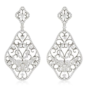 Diamond Openwork Earrings