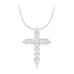 Diamond Cross Pendant Necklace