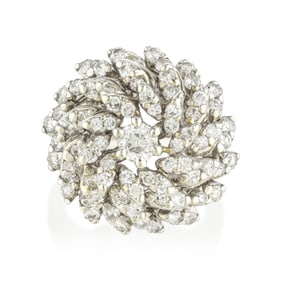 Diamond Cluster Ring