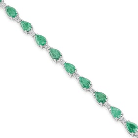 Emerald and Diamond Bracelet