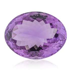 32.86-Carat Oval Amethyst Loose Gemstone