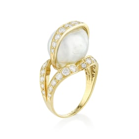 Pearl and Diamond Ring