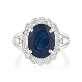 Sapphire and Diamond Ring