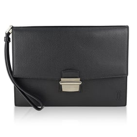 Cartier Pasha Sapphire Leather Clutch Bag