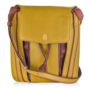 Cartier Tan/Burgundy Leather Must De Cartier Shoulder Bag