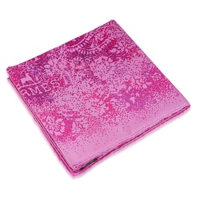 Hermes Carre 90 "Indian Dust" Silk Scarf – Pink & Purple by Pierre Emery, with Box