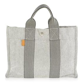 Hermes Fourre Tout PM Hand Bag – Gray Canvas