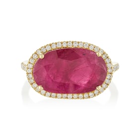 Burmese Ruby and Diamond Ring, GIA Certified