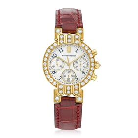Harry Winston Premier Chronograph In 18K Gold With Diamonds, Papers