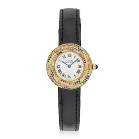 Cartier Trinity Watch In Gold Plate Over Sterling Silver