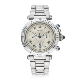 Cartier Pasha Chronograph In Steel