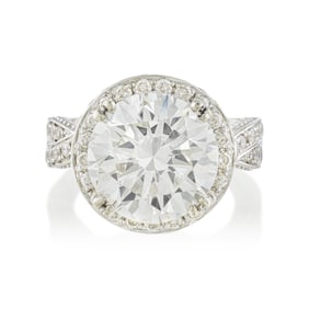 5.62-Carat Diamond Ring, GIA Certified K/VS1
