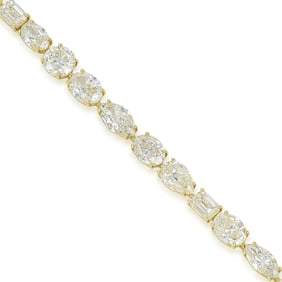 Exquisite Fancy Shapes Diamond Bracelet