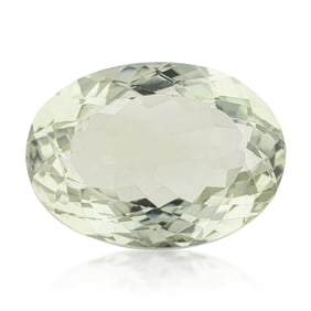 28.11-Carat Oval Cut Prasiolite Loose Gemstone
