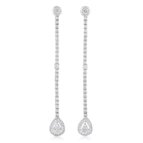 Long Diamond Earrings