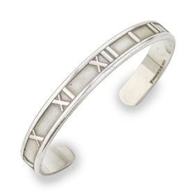 Tiffany & Co. Atlas Wide Bangle In Sterling Silver