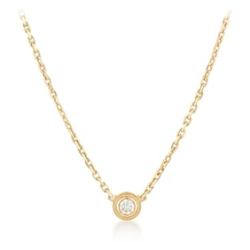 Cartier Solitaire Diamond Necklace, Certificate