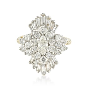 Diamond Cluster Ring