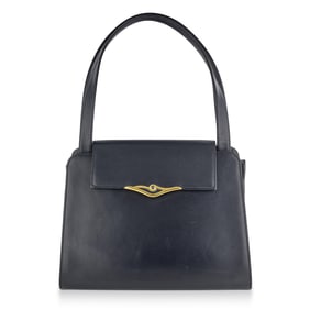 Cartier "Sapphire" Handbag – Dark Navy Leather