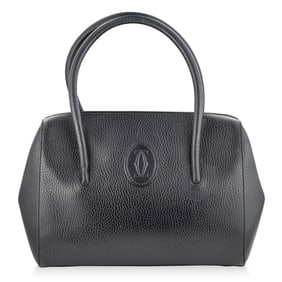 Cartier Must Line Hand Bag – Black Leather