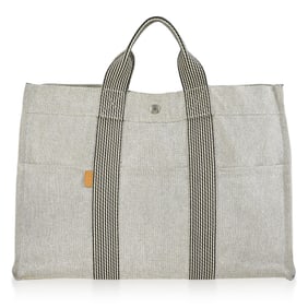 Hermes Fourre Tout MM Tote Bag – Gray Canvas
