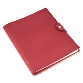 Hermes Ulysse MM Notebook Cover, with Hermes Notebook and Box