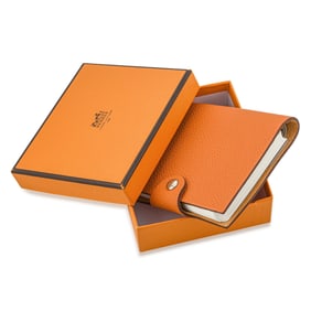 Hermes Ulysse PM Notebook Cover, with Notebook and Box