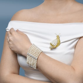 Pearl and Diamond Bracelet