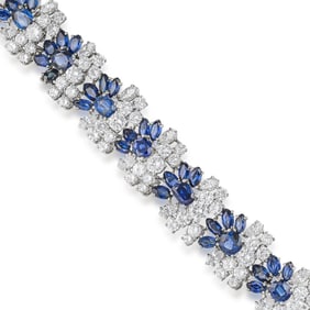 Sapphire and Diamond Bracelet
