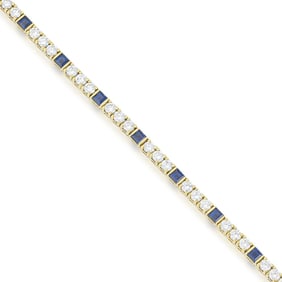 Sapphire and Diamond Bracelet