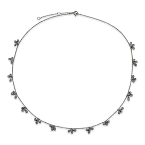 Black Diamond Drop Necklace