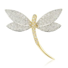 Dragonfly Diamond Brooch