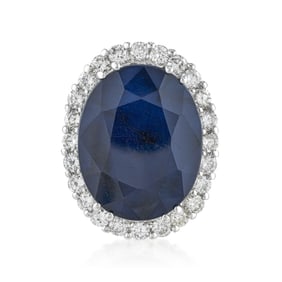 Sapphire and Diamond Statement Ring