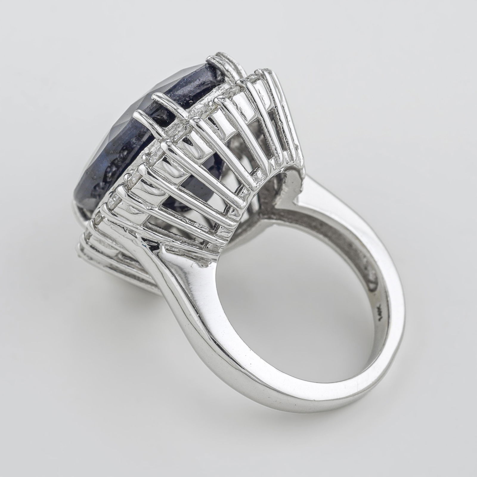 Sapphire and Diamond Statement Ring - 2