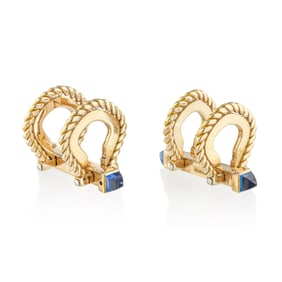 Ropetwist Sapphire Cufflinks