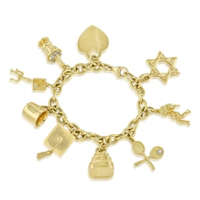 Tiffany & Co. Gold Charm Bracelet
