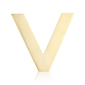 Tiffany & Co. Gold Letter 'V' Pin