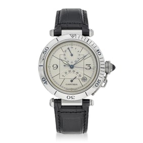Cartier Pasha Day-Date Power Reserve In Steel