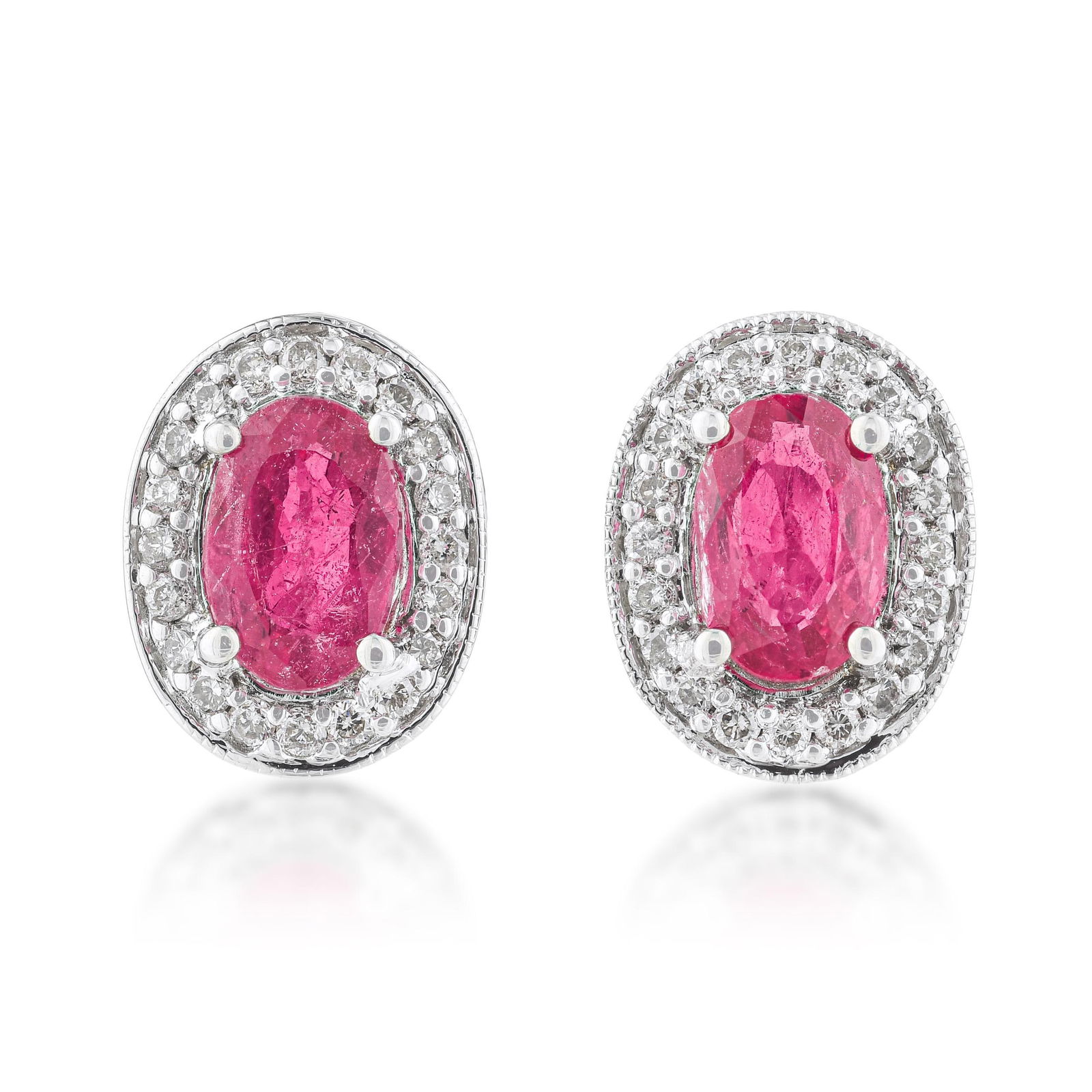 Ruby and Diamond Earrings (1 of 2)